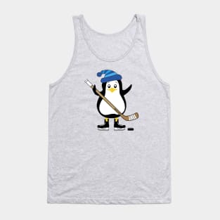 Cute Hockey Penguin Tank Top